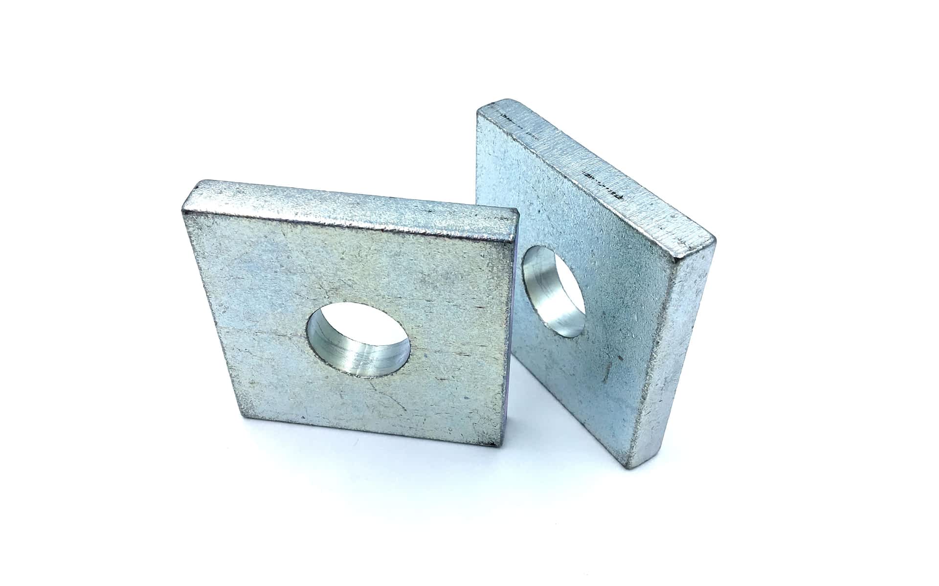 Custom Large Square Washers 3" X 3" In A36 Material Custom Fastener